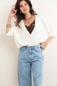 ba&sh |  Sweater with button detail Braha | natural | Picture 4