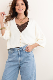 ba&sh |  Sweater with button detail Braha | natural | Picture 5