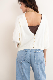 ba&sh |  Sweater with button detail Braha | natural | Picture 8