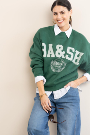 ba&sh |  Sweater with logo Fenja | green | Picture 6