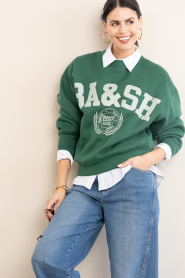 ba&sh |  Sweater with logo Fenja | green | Picture 7