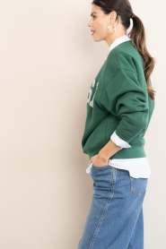 ba&sh |  Sweater with logo Fenja | green | Picture 8