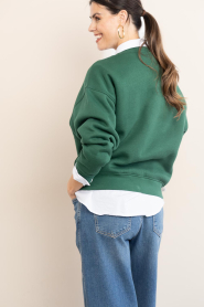 ba&sh |  Sweater with logo Fenja | green | Picture 9