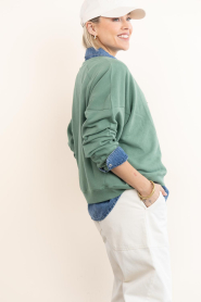 ba&sh |  Sweater with logo Maya | green | Picture 7