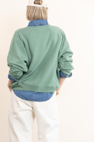 ba&sh |  Sweater with logo Maya | green | Picture 8