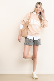 ba&sh |  Sweater with logo Benjamin | natural | Picture 3