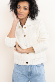 ba&sh :  Knitted cardigan Federica | natural - img5