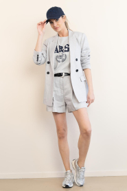 ba&sh |  T-shirt with logo Ioni | grey | Picture 3