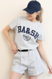 ba&sh |  T-shirt with logo Ioni | grey | Picture 2