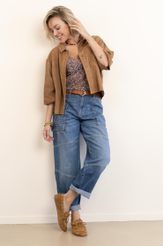 ba&sh |  Worker jeans Moyce | blue | Picture 4