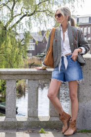 ba&sh :  Padded jacket with embroidery Cocoon | green - img3