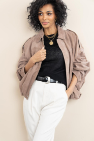 ba&sh :  Leather belt Brad | black - img3