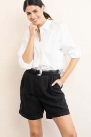 ba&sh :  Leather belt Brad | black - img4