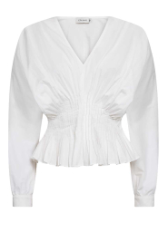 Copenhagen Muse |  Tailored top Poplin | White | Picture 1