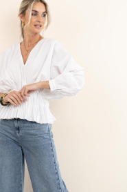 Copenhagen Muse |  Tailored top Poplin | White | Picture 5