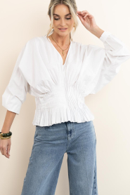 Copenhagen Muse |  Tailored top Poplin | White | Picture 6