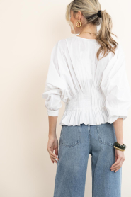 Copenhagen Muse |  Tailored top Poplin | White | Picture 8