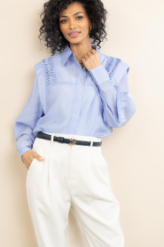 Copenhagen Muse :  Lyocell blouse Molly | blue - img2