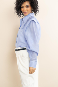 Copenhagen Muse :  Lyocell blouse Molly | blue - img5