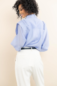 Copenhagen Muse :  Lyocell blouse Molly | blue - img6