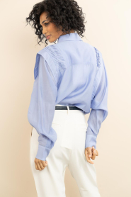 Copenhagen Muse :  Lyocell blouse Molly | blue - img7