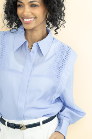 Copenhagen Muse :  Lyocell blouse Molly | blue - img8