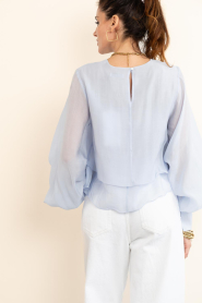 Copenhagen Muse |  Lyocell top with puff sleeves Tilly | blue | Picture 10