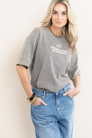 Copenhagen Muse |  Boxy t shirt with print Muse | grey | Picture 2