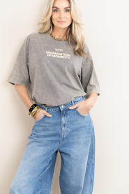 Copenhagen Muse |  Boxy t shirt with print Muse | grey | Picture 5