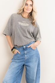 Copenhagen Muse |  Boxy t shirt with print Muse | grey | Picture 6