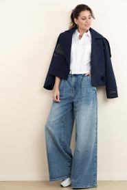 Janice :  Cropped poplin blouse Spike | white - img3