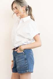 Janice |  Poplin blouse Yaro | white | Picture 6