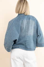 Janice |  Boxy denim blouse Carl | blue | Picture 10
