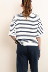Janice |  Striped soft sweater Aiden | white | Picture 9