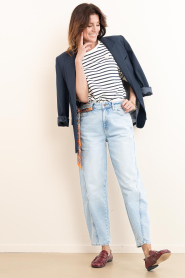 Janice :  Striped sweater Corey | white - img3