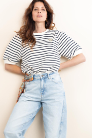 Janice :  Striped sweater Corey | white - img4