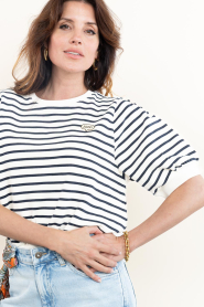 Janice :  Striped sweater Corey | white - img6