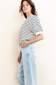 Janice :  Striped sweater Corey | white - img7