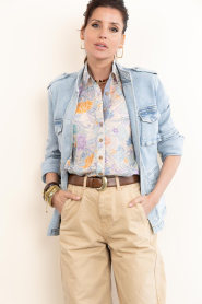 Janice :  Denim jacket with pockets Dwayne | blue - img5