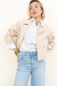 Janice |  Cashmere mix coat Floyd | peach | Picture 5