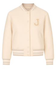 Janice |  Cashmere mix baseball jacket Collin | beige | Picture 1