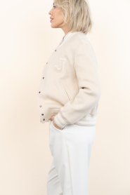 Janice |  Cashmere mix baseball jacket Collin | beige | Picture 6