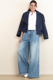 Janice :  Wide leg jeans Dollar | blue - img4