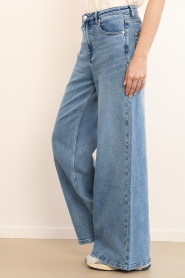 Janice |  High waist wide leg jeans Mason | blue | Picture 5