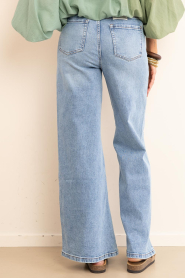 Janice |  Mid waist wide leg jeans Cash | blue | Picture 9