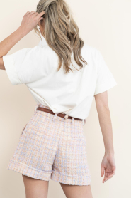 Janice :  Bouclé short Arthur | pink - img7
