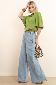 Janice |  Ultra wide leg pants lg32  Dexter | blue | Picture 8