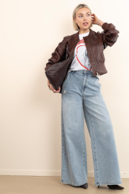 Janice |  Ultra wide leg pants lg32  Dexter | blue | Picture 4