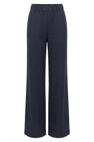 Badits |  Satin wide leg trousers Macarena | grey