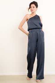 Badits :  Satin wide leg trousers Macarena | grey - img4